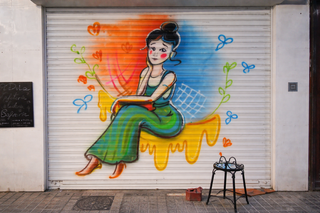 ARTISTA pintor decorador DIBUJO PARED pintura arte