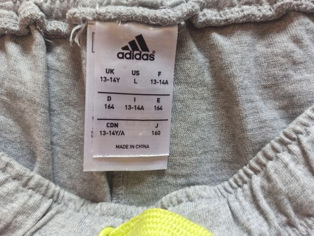 Shorts Adidas niña - Gris