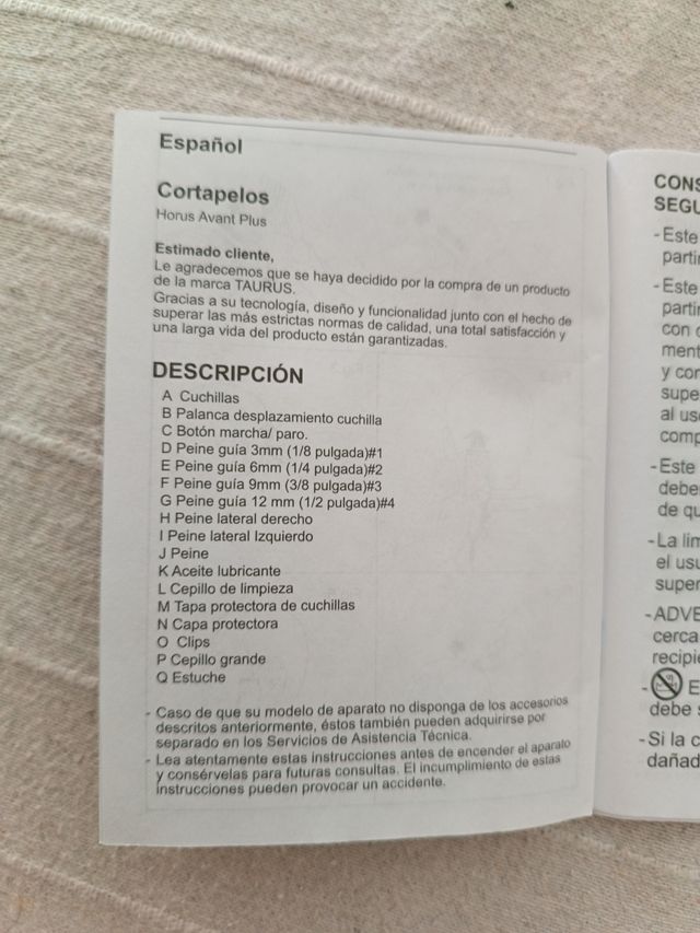Set peluquería Taurus