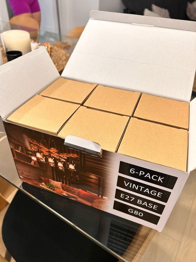 Bombillas Vintage E27 LED regulables (pack de 6)