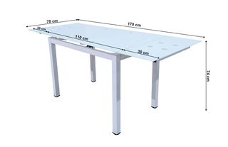 MESA EXTENSIBLE + 6 SILLAS