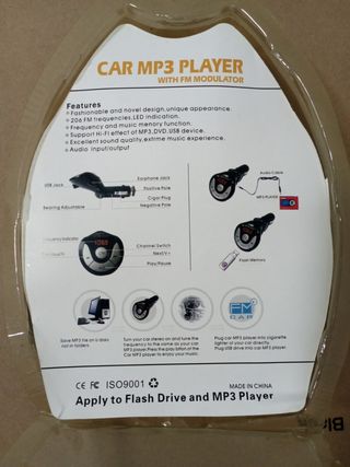 Reproductor MP3 Coche - Adaptador mechero