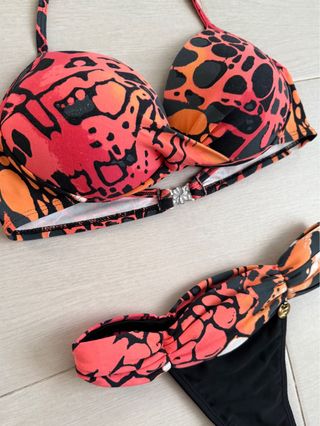 Bikini Brasileño Rojo y Negro