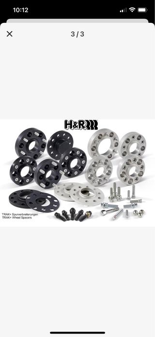 Separadores de rueda H&R 15mm - 5x100 GRUPO VW