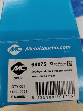 Escobilla trasera Seat Leon 2