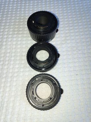 Tubos Extensión MEIKE Nikon Macro 3 piezas