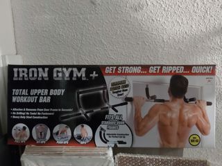 Barra Iron Gym + (dominadas, abdominales...)