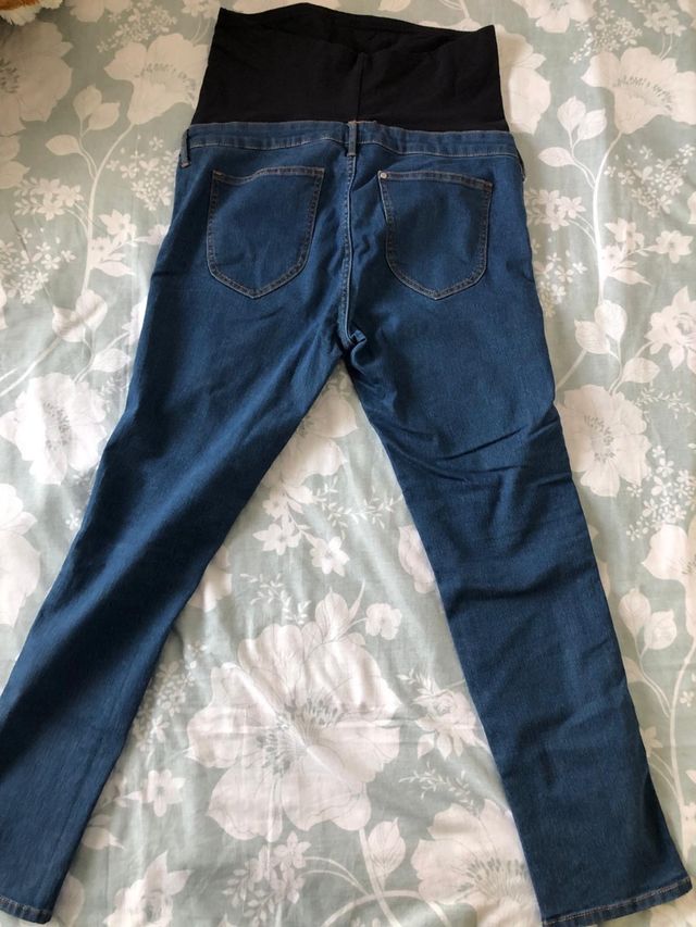 Jeans premamá azul