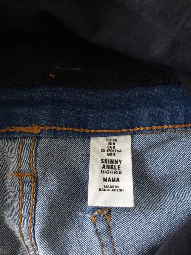Jeans premamá azul