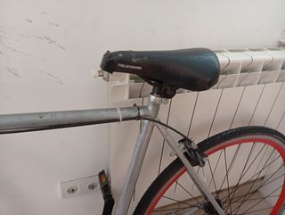 Bicicleta fixie gris