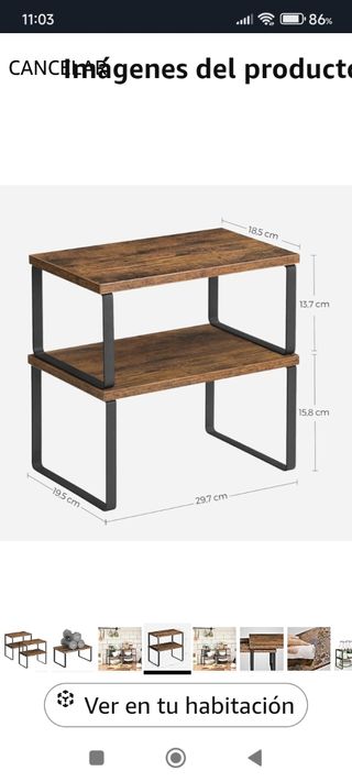 Estantes organizadores