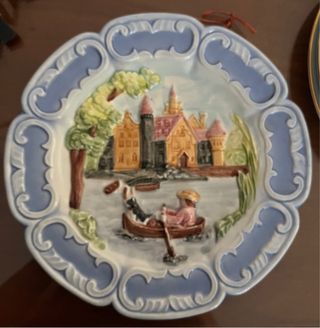 Plato cerámico vintage