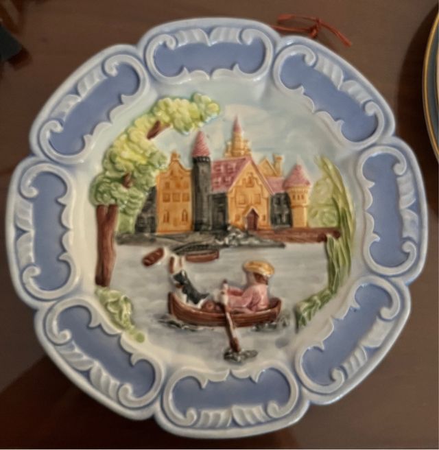 Plato cerámico vintage