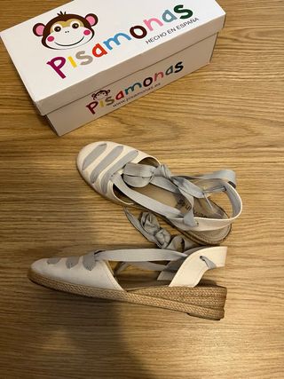 Alpargatas pisamonas lino