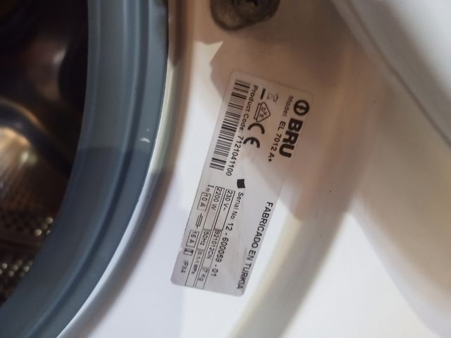 Puerta lavadora BRU EL7012