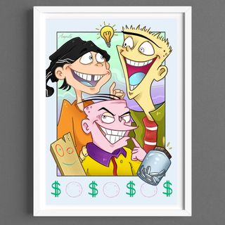 Dibujo / Lámina Ed, Edd y Eddy
