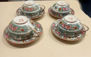 Set 4 tazze thè cinesi vintage