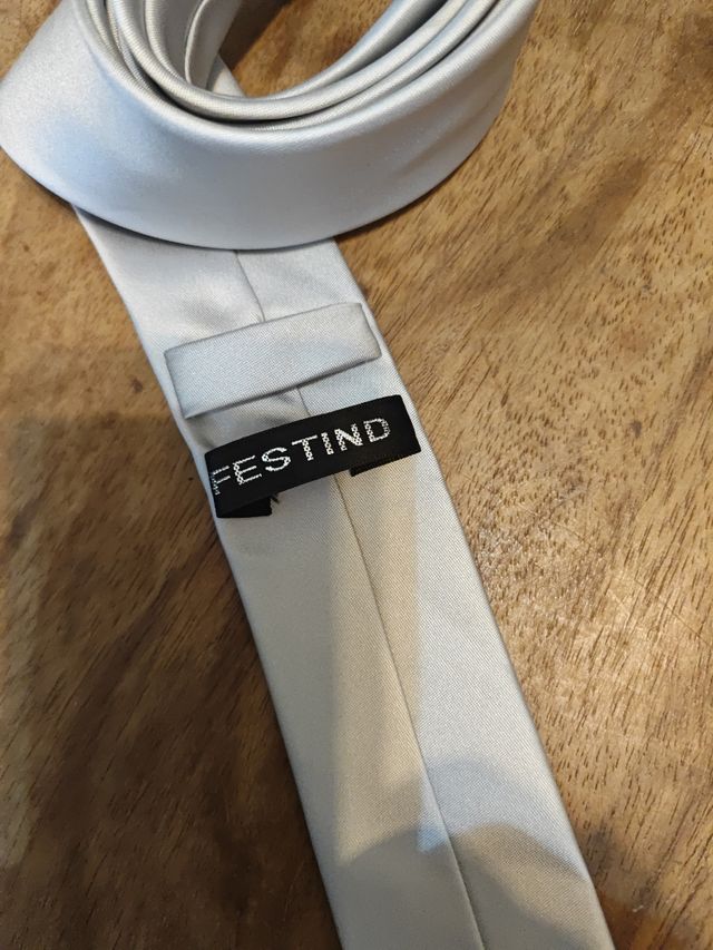 Cravatta Grigia Skinny