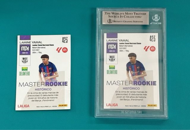 Lote 2 Lamine Yamal Master Rookie Gradeado 8.5