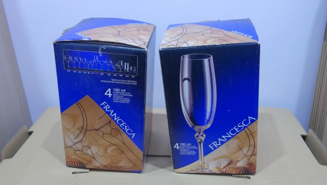 Copas de cava Francesca - Cristal de Bohemia