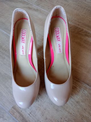 Zapatos Tacon beige coolway