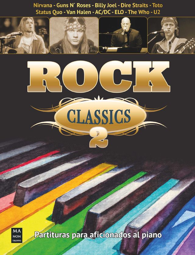 ROCK CLASSICS 2 Partituras para aficionados piano