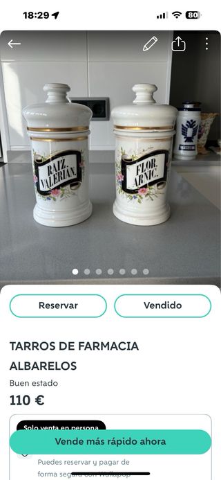 Albarelos farmacia antiguos (5).   el precio 60 UN