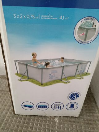 Piscina desmontable 3x2x0,75m