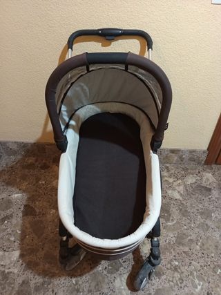 Carrito bebé marrón