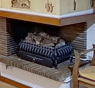 Chimenea gas natural - detector seguridad