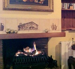 Chimenea gas natural - detector seguridad