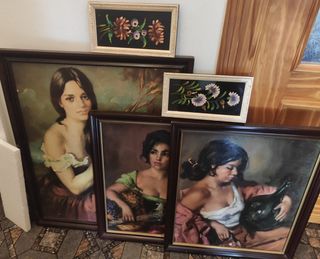 Cuadros vintage mujeres