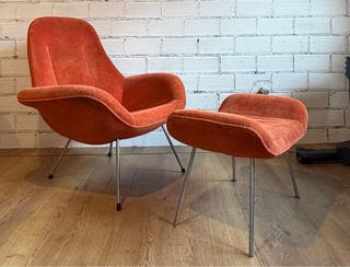 Butaca vintage naranja