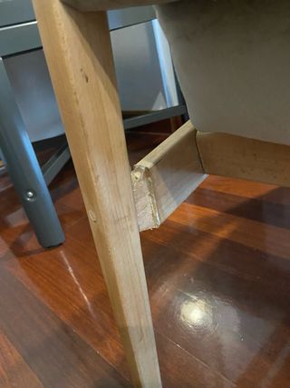 butaca años 60 - beige/madera Haya