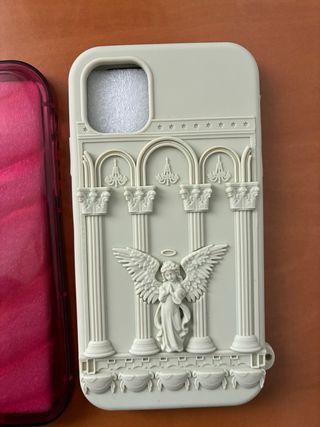 Fundas iPhone 11: Rosa y Beige