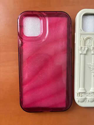 Fundas iPhone 11: Rosa y Beige