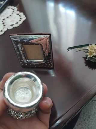 Mini set argento e capodimonte