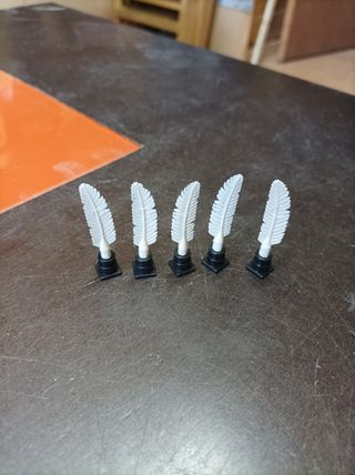 5 Plumas Tintero Playmobil