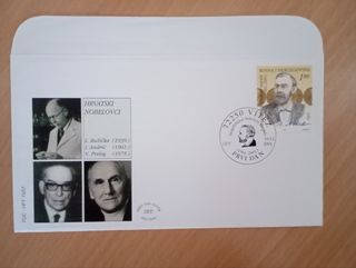 🇧🇦 BOSNIA 2001 SOBRE PRIMER DÍA NOBEL FILATELIA