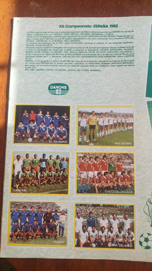 Álbum Cromos Futbol en Acción Mundial 82 Completo
