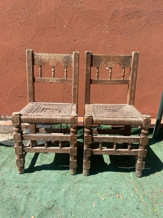 Sillas antiguas aragonesas