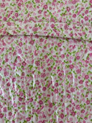 Cambiador bebé - Flores rosa