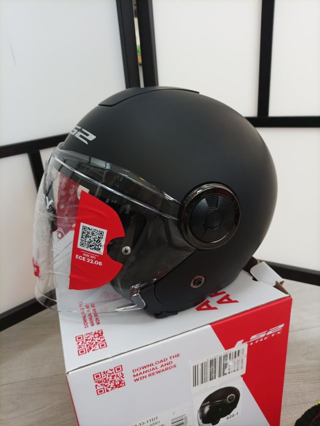 LS2, Casco Moto Jet CLASSY SOLID Matt Black, XL