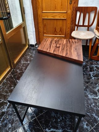 Mesas de centro nido - Madera y metal