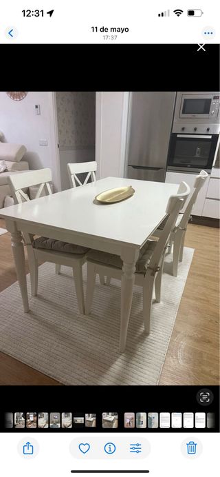 Alfombra salón blanca - Lana