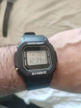 Reloj deportivo SYNOKE digital negro