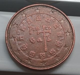 Moneda 1 céntimo Portugal
