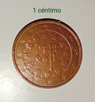 Moneda 1 céntimo Portugal