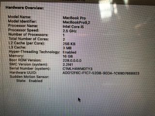 MacBook Pro 2012 Apple Plata