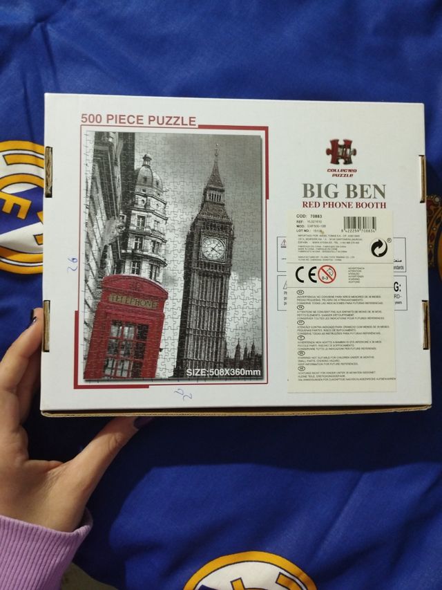 Puzzle Big Ben 500 piezas para niños completo